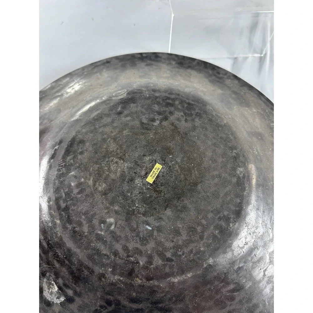 Set‎ of 6 Hammered Brass Charger Plates 12